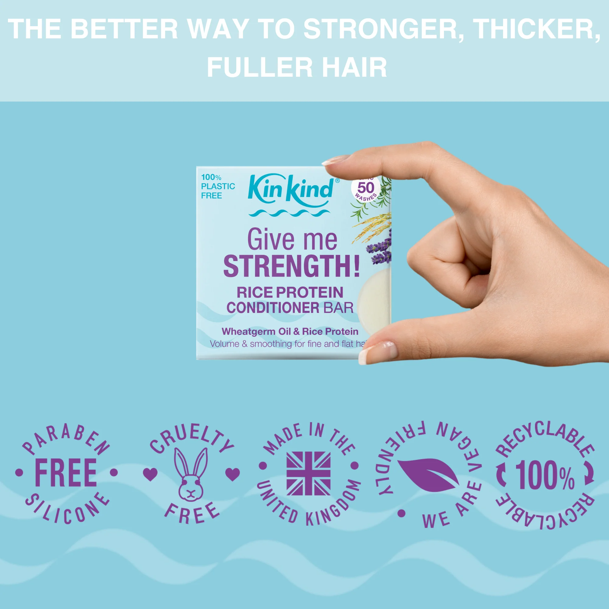 KinKind Give me STRENGTH! Conditioner Bar Rice Protein 40g - Image 4