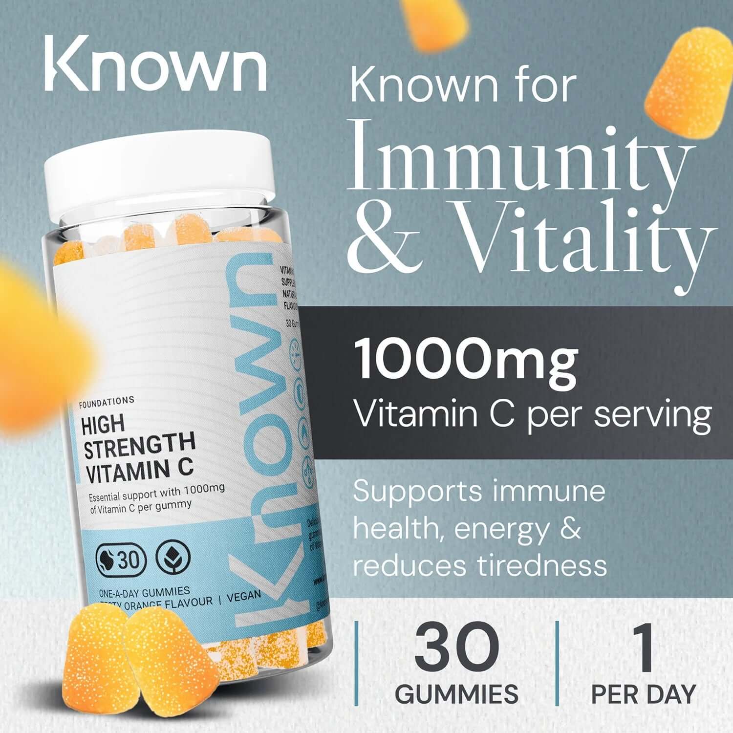 Known Nutrition High-Strength Vitamin C 30 Gummies - Image 2