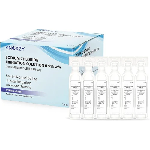Knoxzy Sodium Chloride Irrigation Solution 0.9% 20ml x25 Vials - Image 2