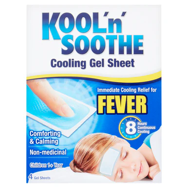 Kool 'n' Soothe Kids Cooling Gel Pads 4 Sheets