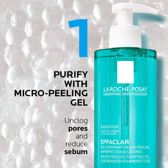 La Roche Posay Effaclar Micro Peeling Purifying Gel Cleanser 400ml - Image 5