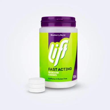 Lift Glucose Chews Blueberry Jar 50