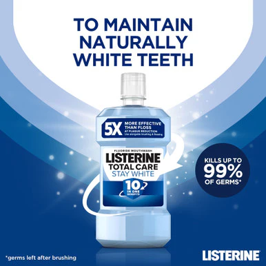 Listerine Stay White Mouthwash Arctic Mint 500ml - Image 4