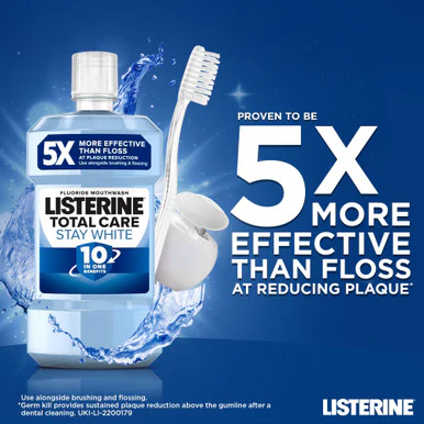 Listerine Stay White Mouthwash Arctic Mint 500ml - Image 7