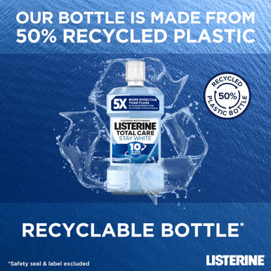 Listerine Stay White Mouthwash Arctic Mint 500ml - Image 9