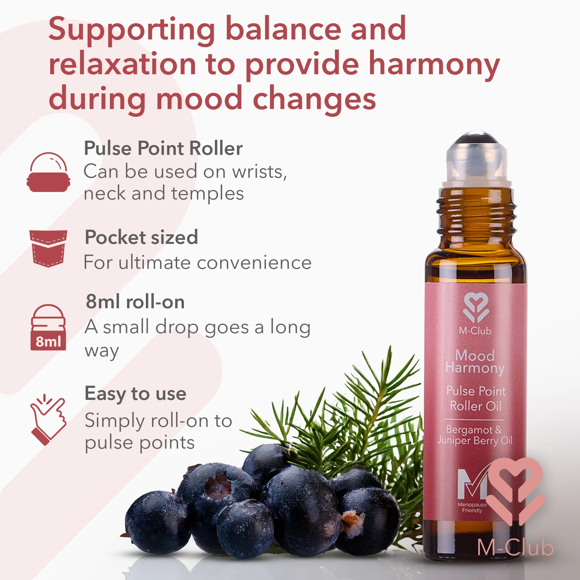 M-Club Mood Harmony Pulse Point Roller Oil 8ml - Image 4