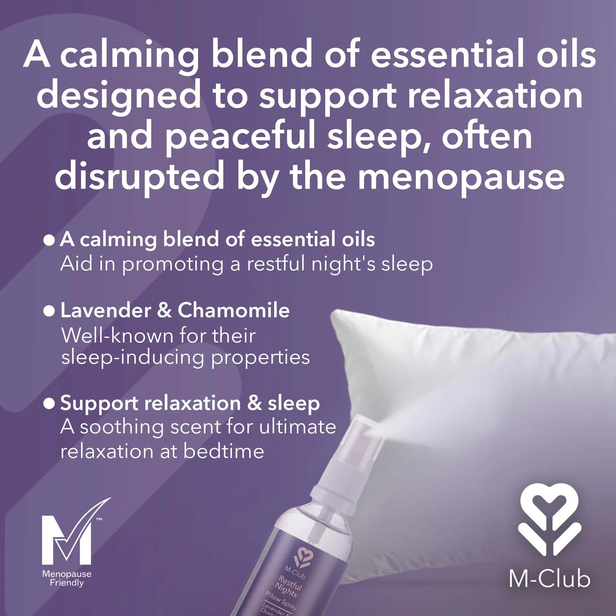 M-Club Restful Nights Pillow Spray 50ml - Image 4
