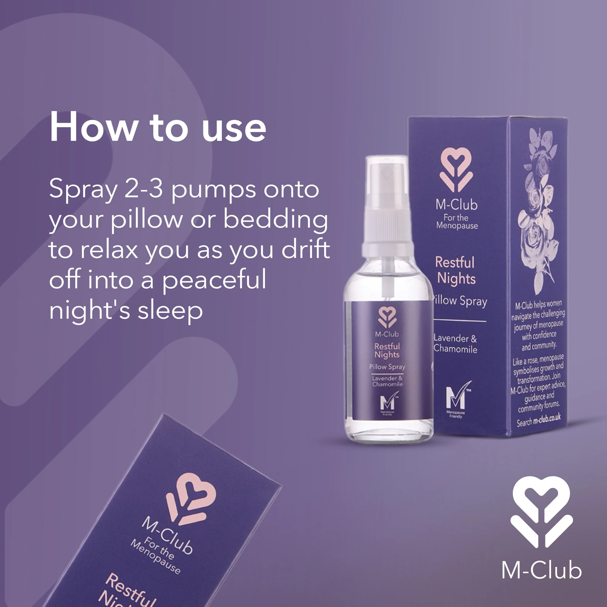 M-Club Restful Nights Pillow Spray 50ml - Image 6