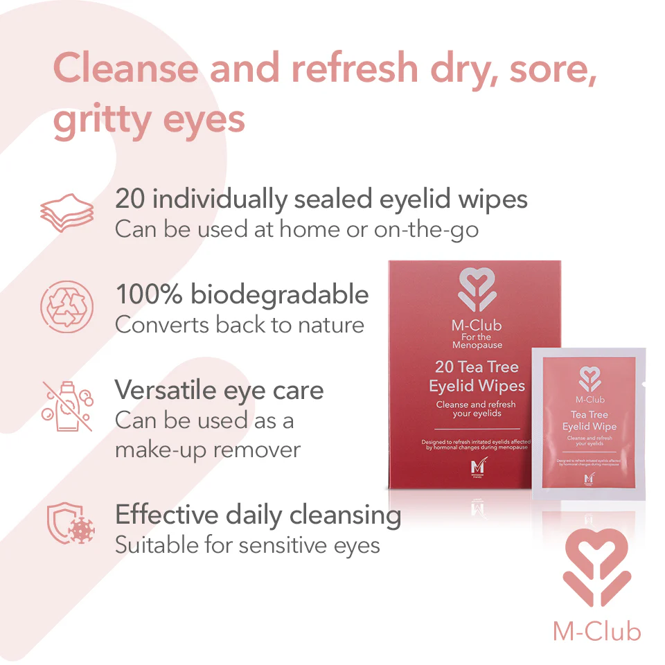 M-Club 20 Tea Tree Eyelid Wipes x20 - Image 4