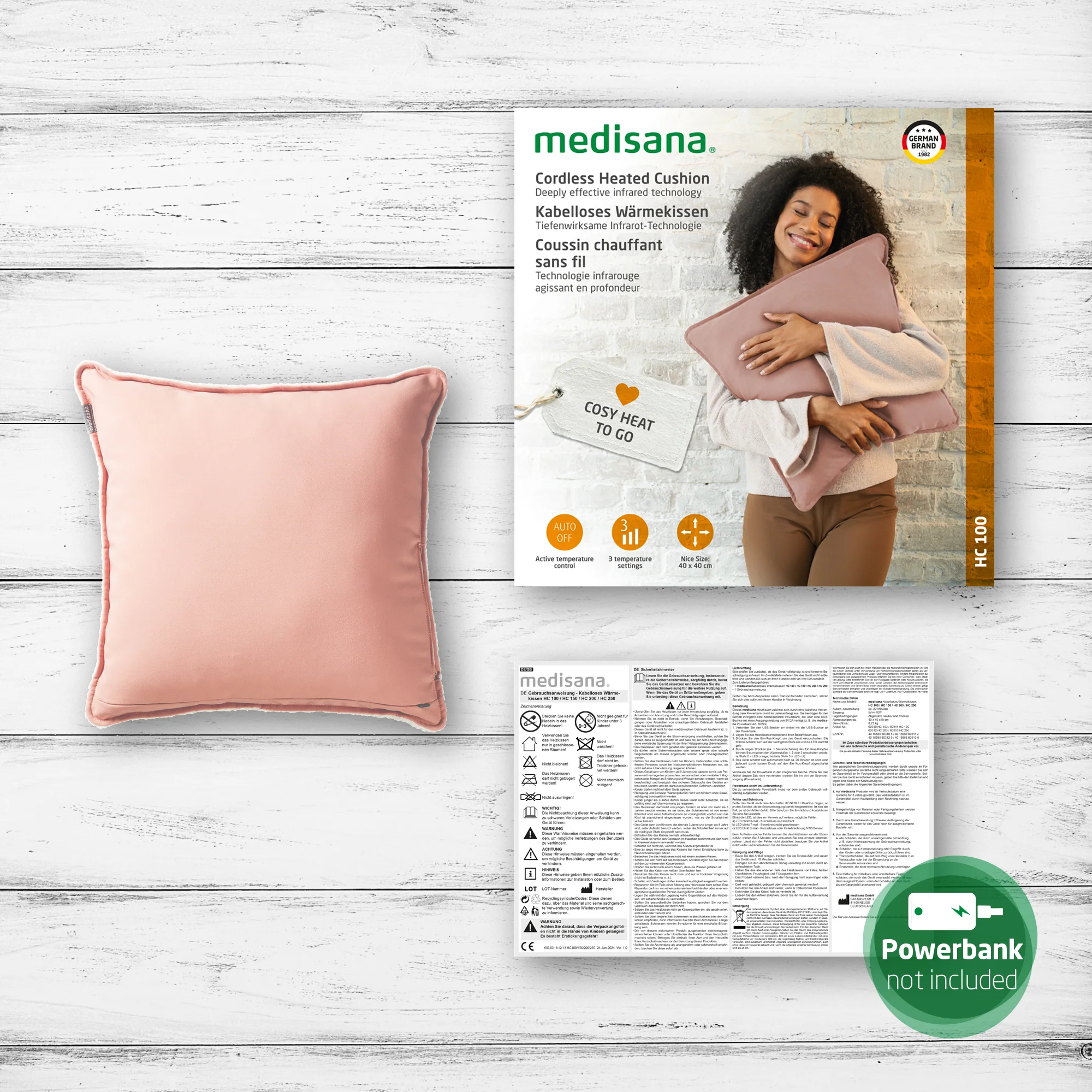 Medisana HC 100 Heated Cushion Line Rose - Image 4