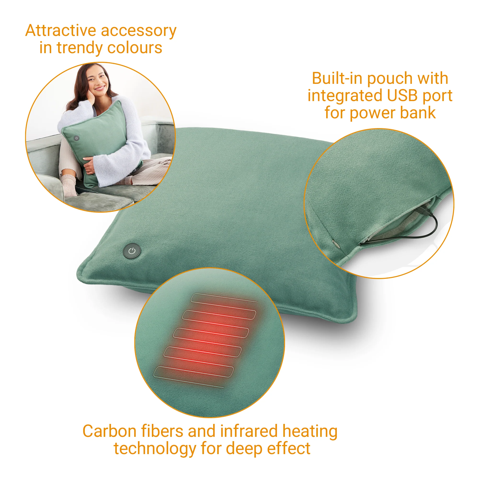 Medisana HC 250 Heated Cushion Line Green - Image 4