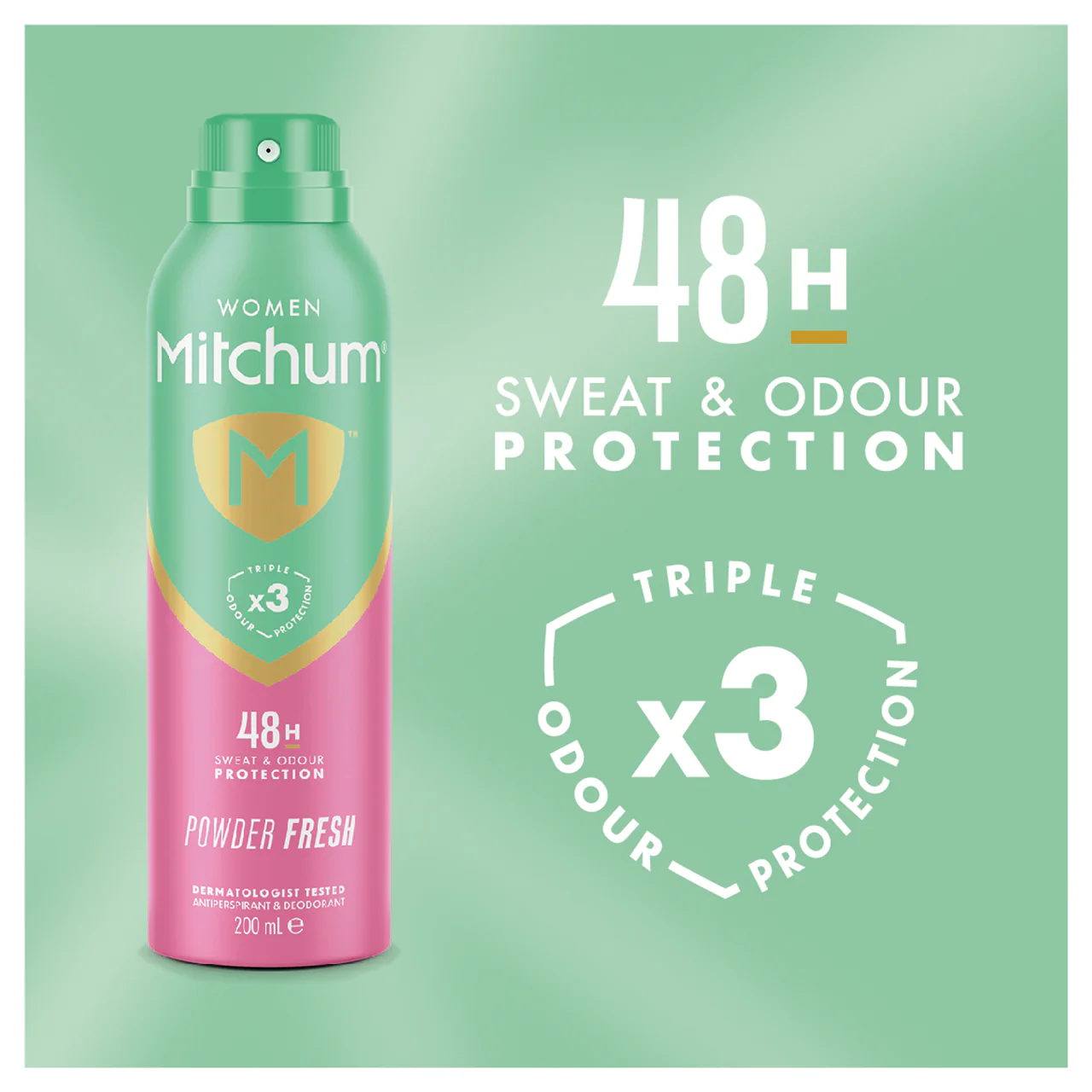 Mitchum Antiperspirant Powder Fresh 200ml - Image 3
