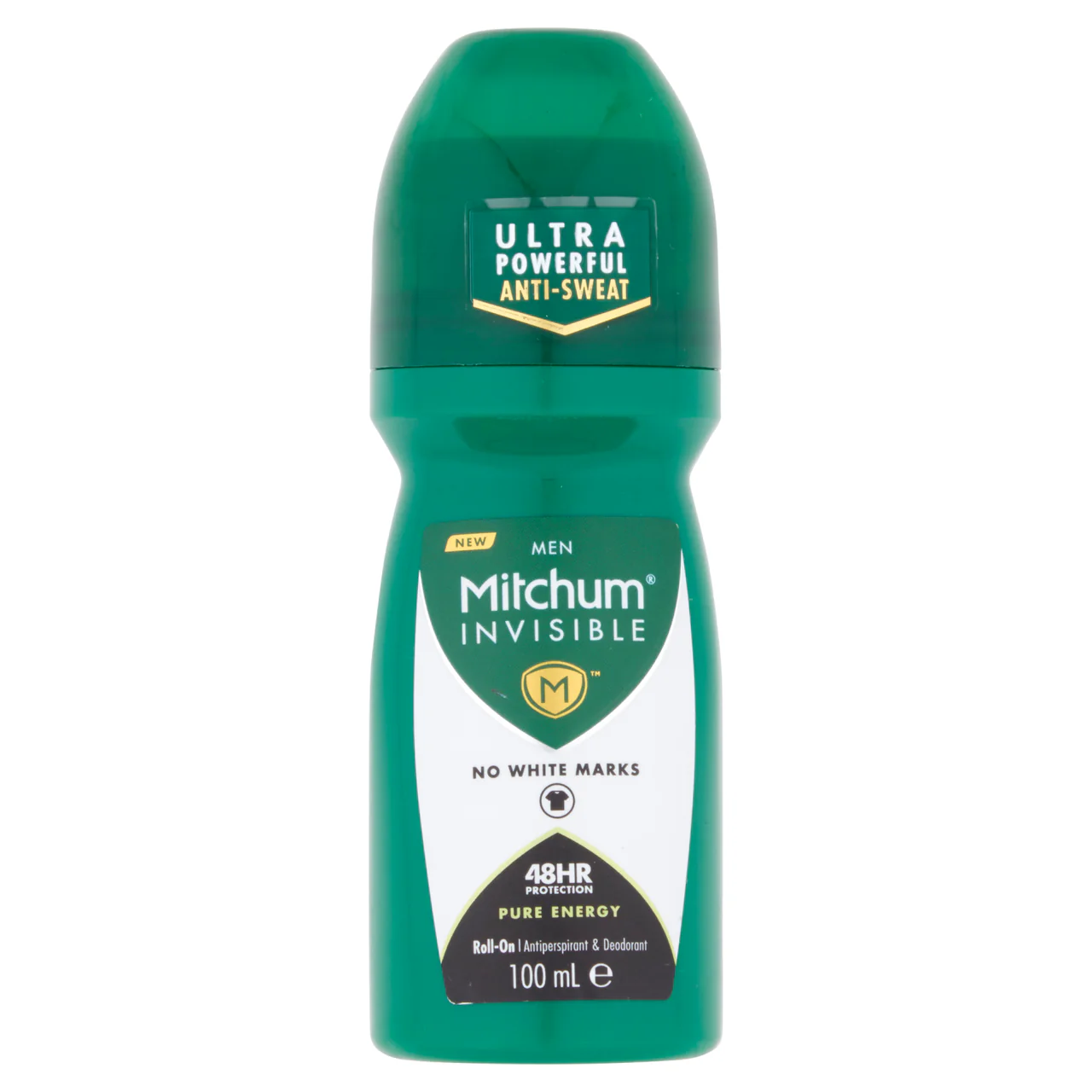 Mitchum Invisible Men Roll On Pure Energy 100ml
