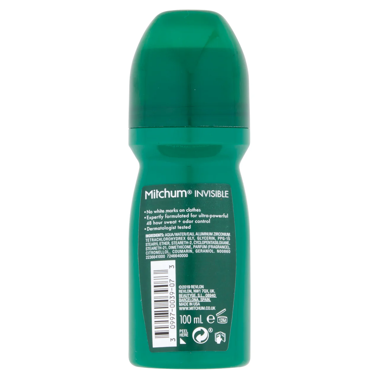 Mitchum Invisible Men Roll On Pure Energy 100ml - Image 6
