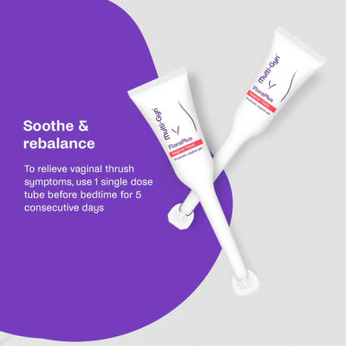 Multi-Gyn FloraPlus Vaginal Thrush Treatment Gel 5 x 5ml Tubes - Image 3