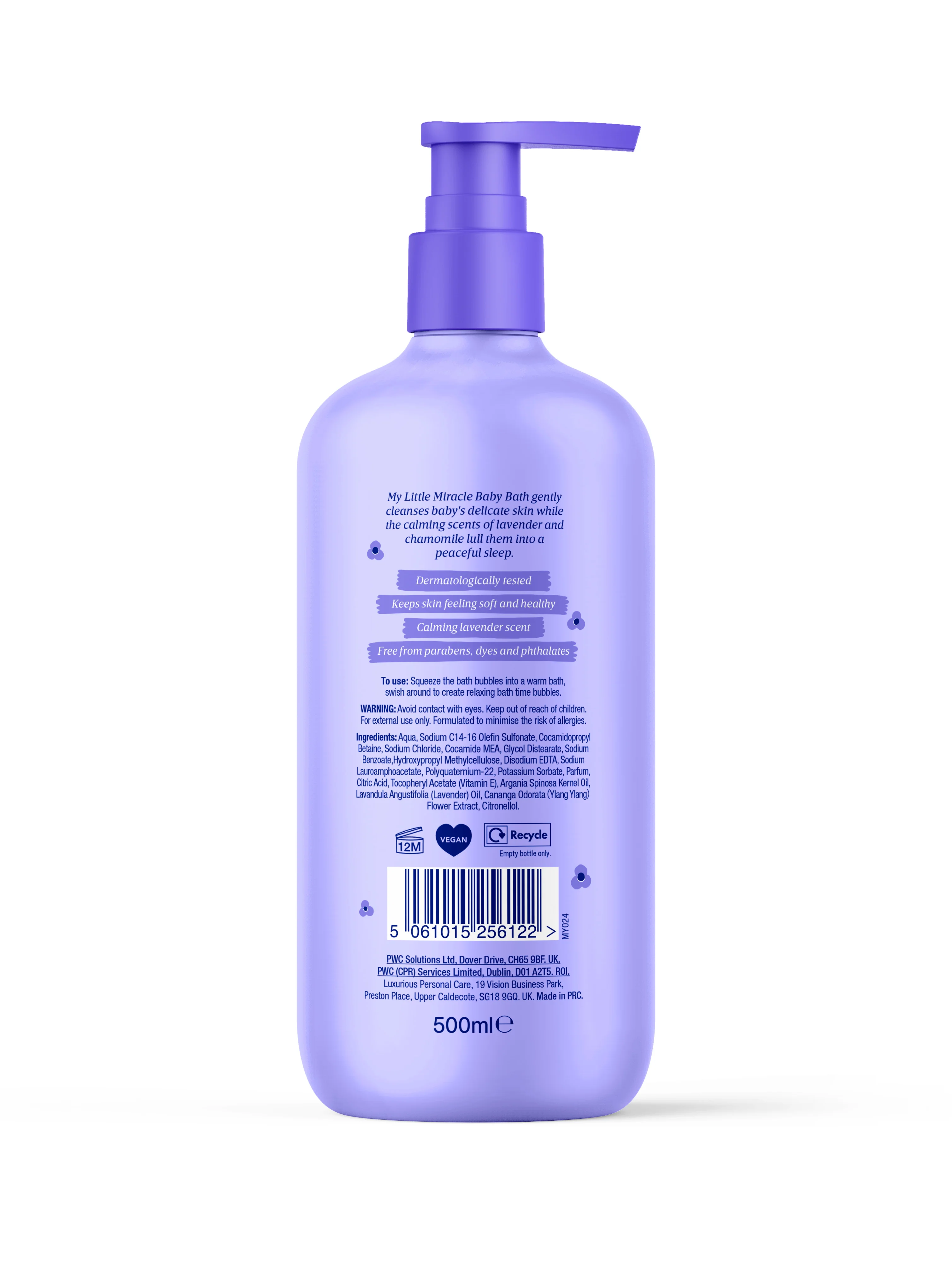 My Little Miracle Bedtime Baby Bath & Pump 500ml - Image 2