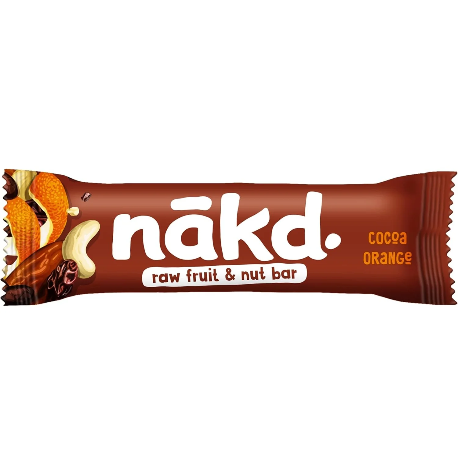 Nakd. Raw Fruit & Nut Bars Cocoa Orange 18x35g - Image 3