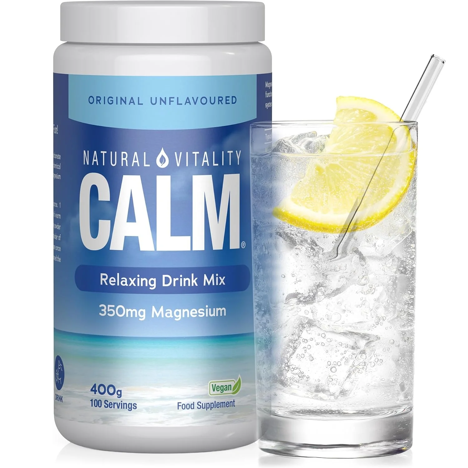 Natural Vitality Calm Relaxing Drink Mix Unflavoured 400g
