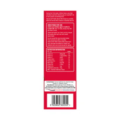 Natures Aid Children's Multi-vitamin Mini Drops 50ml - Image 2