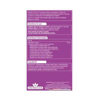 Natures Aid Kidz Pro-5 Daily Microbiotic 90g - Image 2
