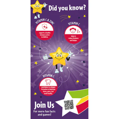 Natures Aid Super Stars Immune Chewable 60 Tablets - Image 2
