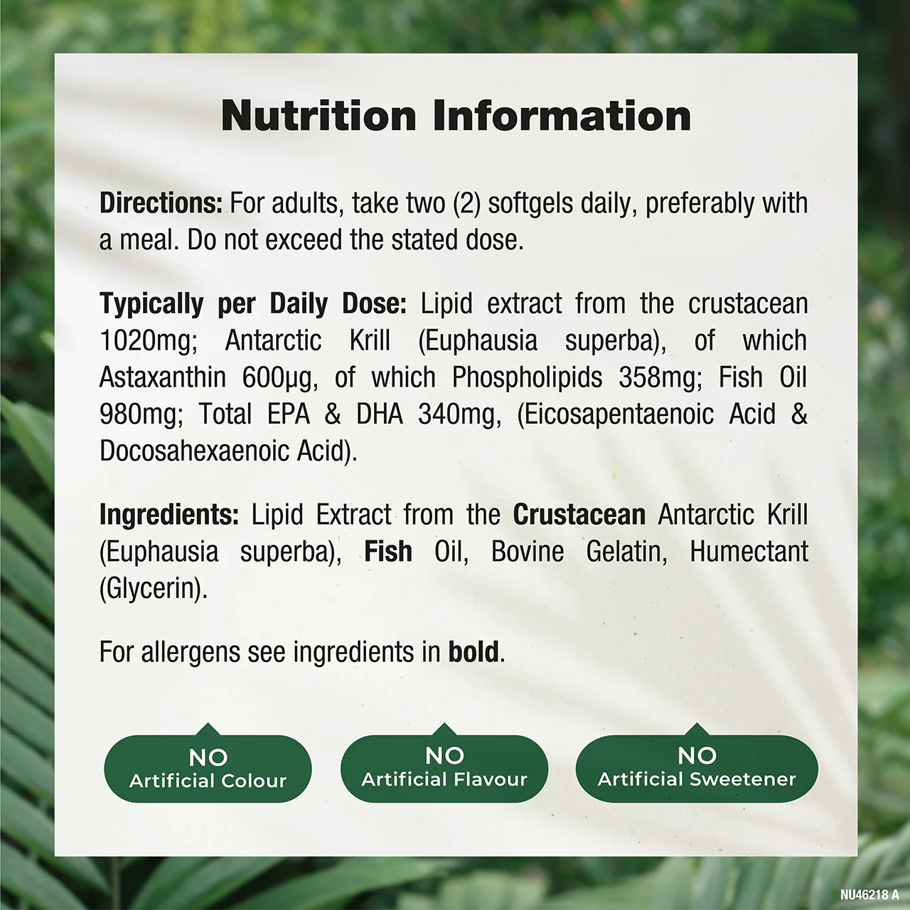 Nature's Truth Krill Oil 2000mg 60 Softgels - Image 3