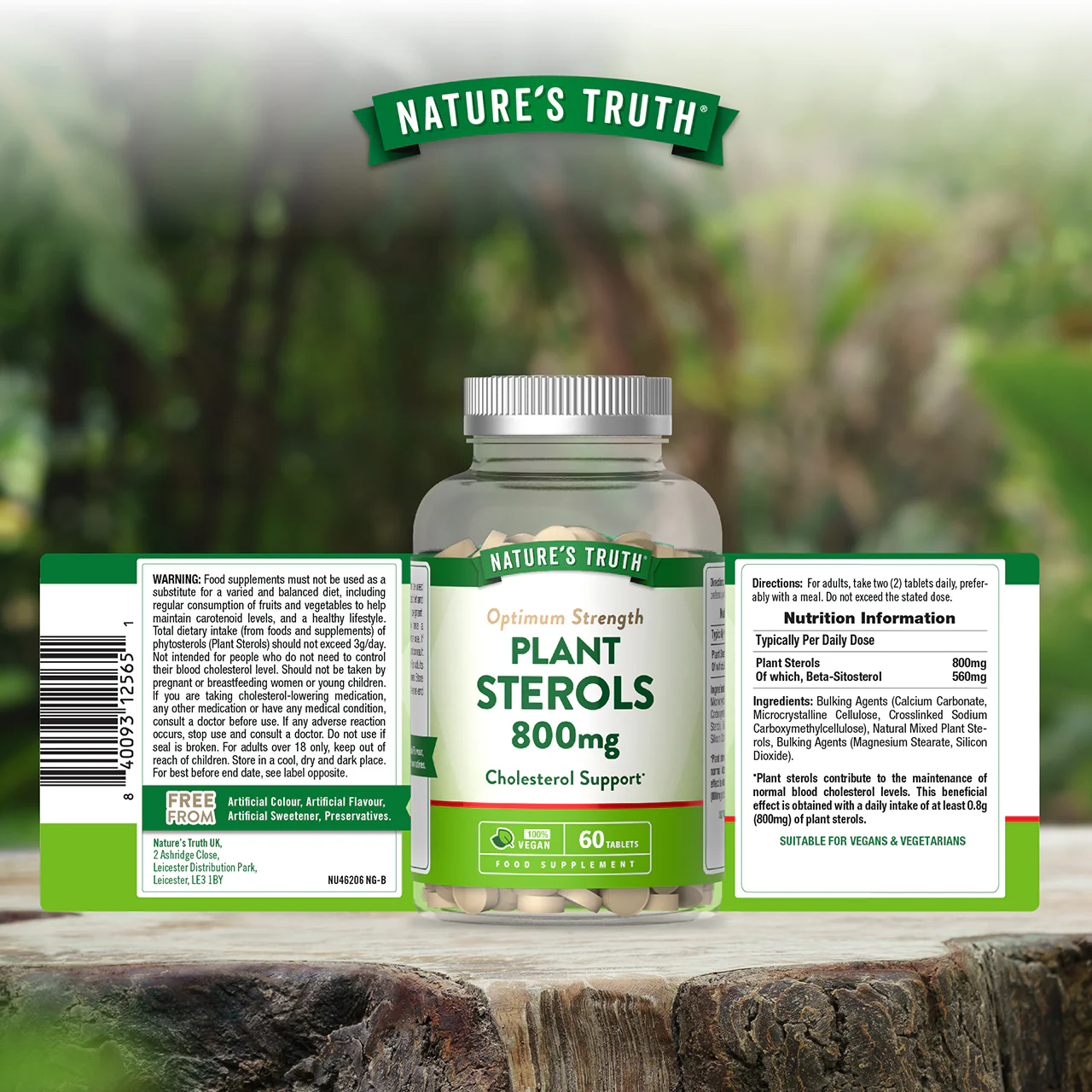 Nature's Truth Plant Sterols 800mg 60 Tablets - Image 6