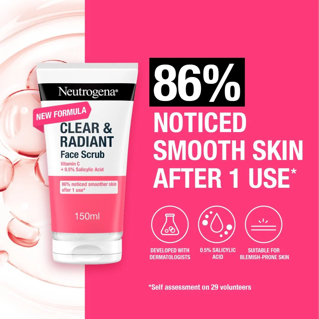 Neutrogena Clear & Radiant Daily Exfoliator 150ml - Image 3