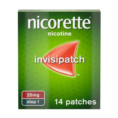 Nicorette Invisi Patch Step One 25mg 14 Pack