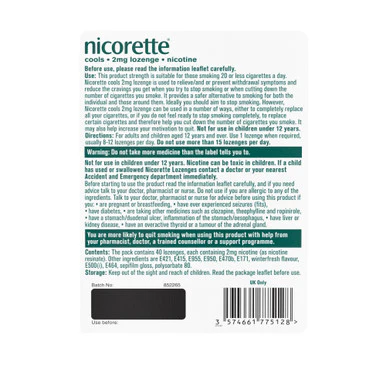 Nicorette Mint Lozenge 2mg 40 Pack - Image 2