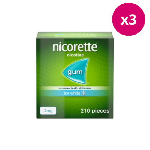 Nicorette Original Gum 4mg 210 Pieces x 3