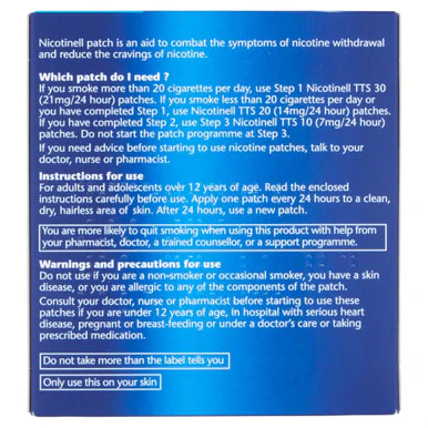 Nicotinell 24 Hour Patches Step One 21mg 7 Pack x 10 - Image 3