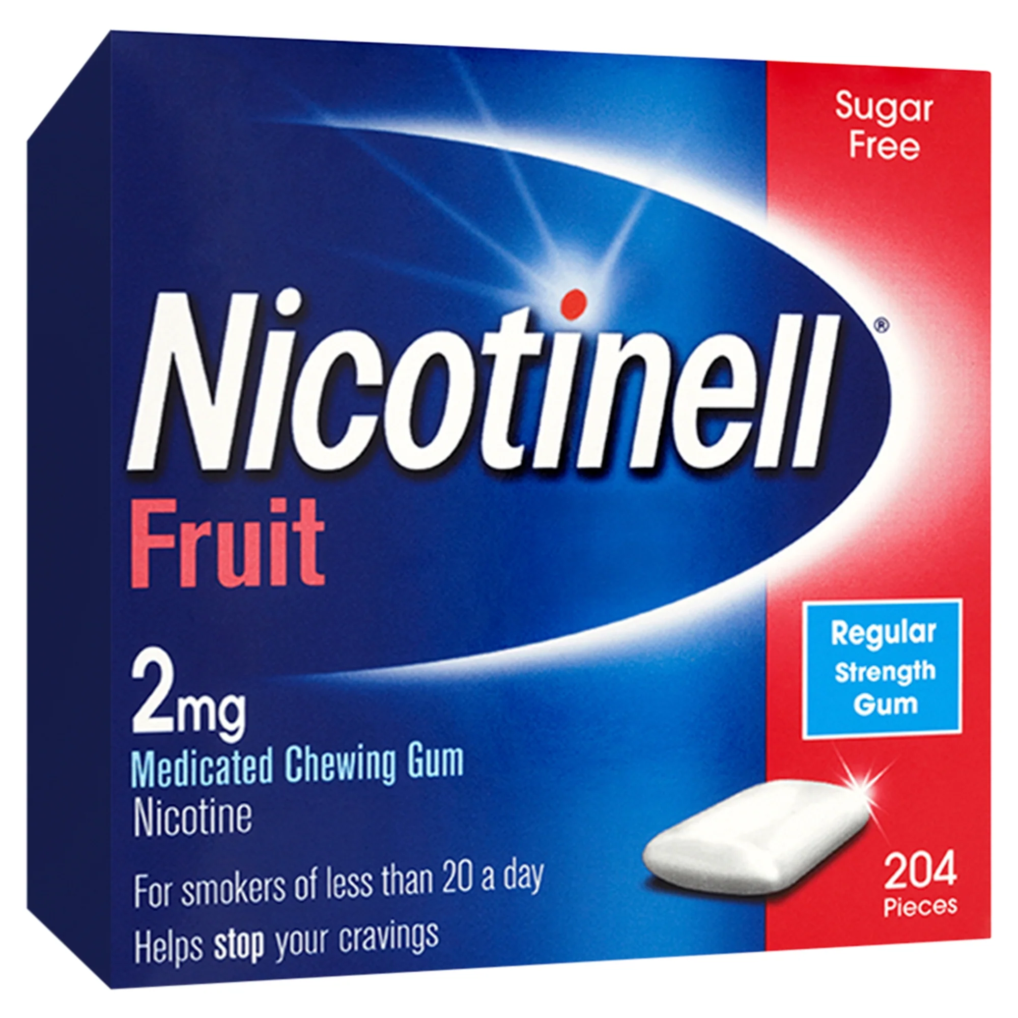 Nicotinell 2mg Fruit Gum 204 Pieces