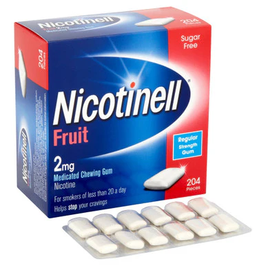 Nicotinell 2mg Fruit Gum 204 Pieces - Image 2