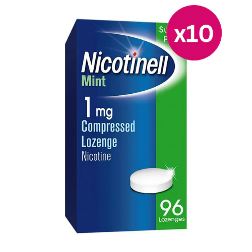 Nicotinell 1mg Mint Lozenges 96 Pieces x 10