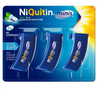NiQuitin Minis 2mg Mint Lozenges 60 Pack