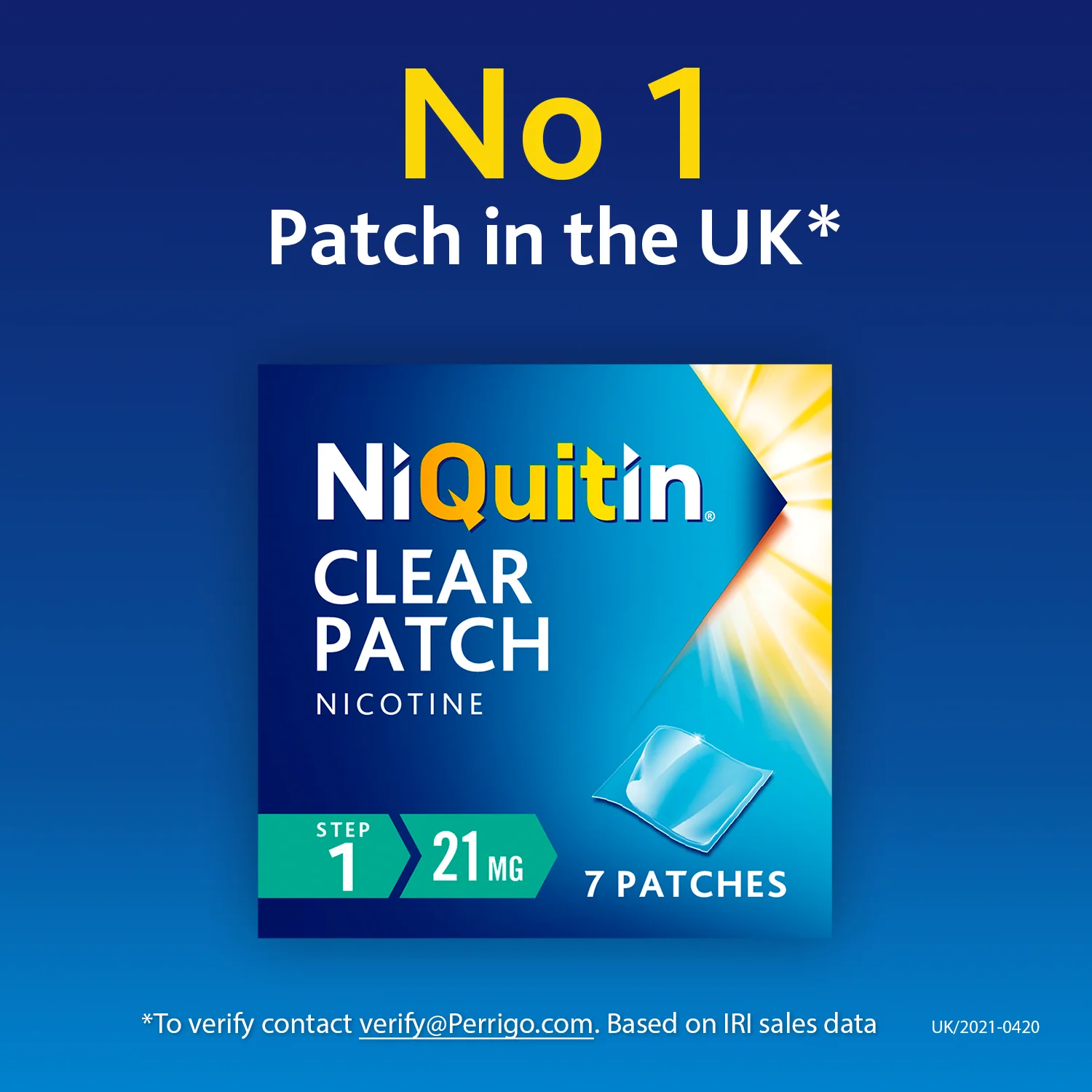 NiQuitin Pre-Quit Clear Patches 21mg 7 Pack - Image 2