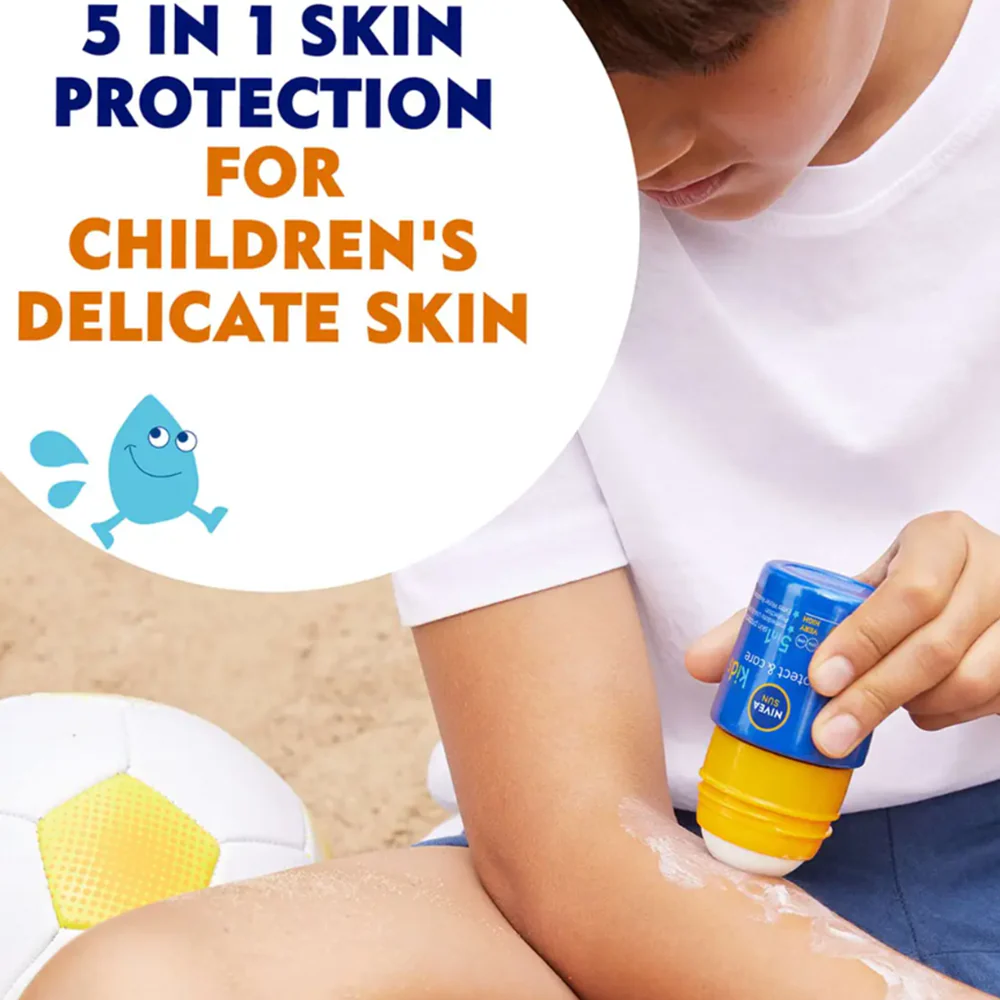 Nivea Sun Kids Protect & Care Roll-On Sun Cream SPF 50+ 50ml - Image 3