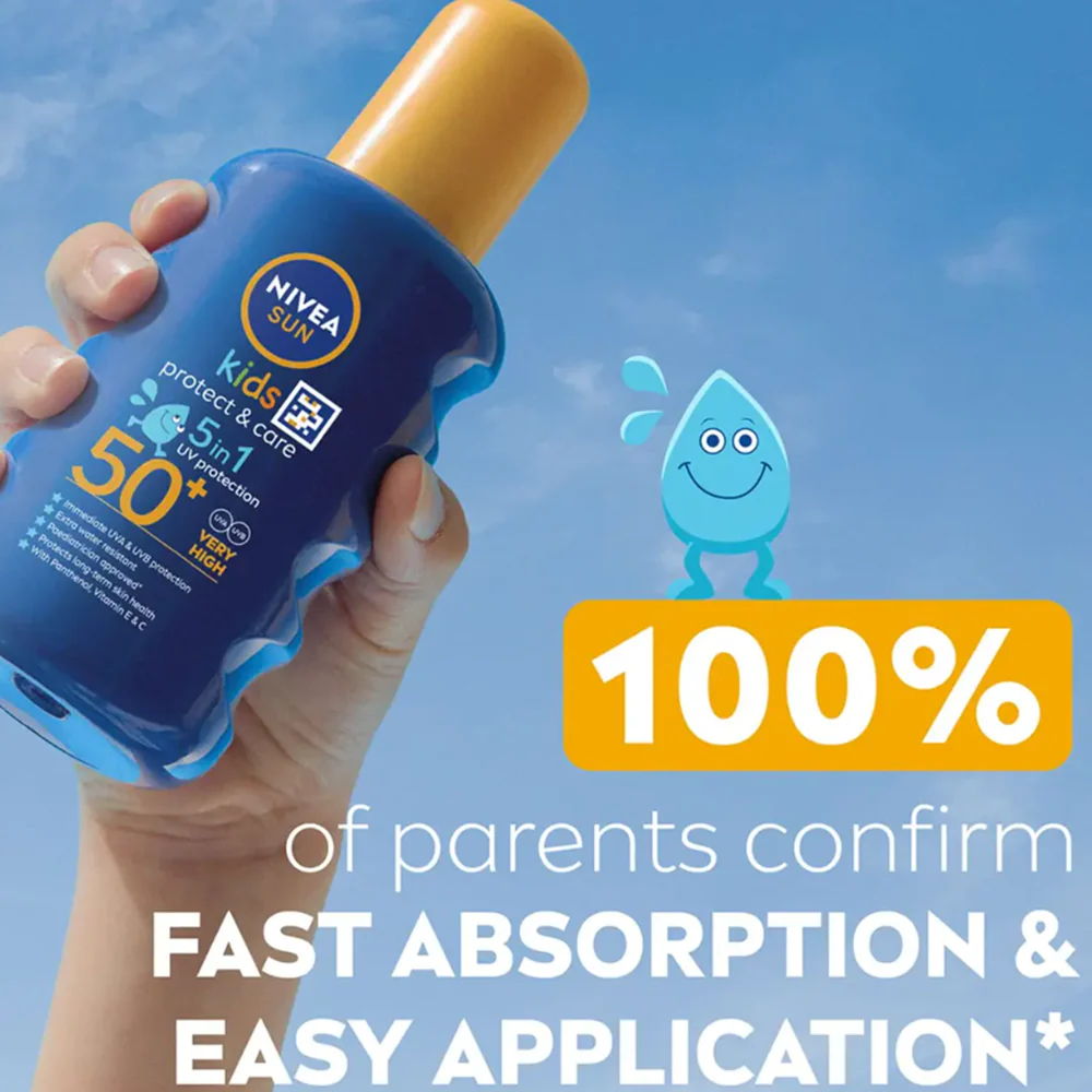 Nivea Sun Kids Protect & Care Spray SPF 50+ 200ml - Image 4