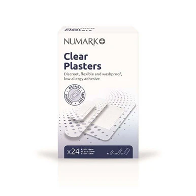 Numark Clear Plasters Assorted Sizes 24 Plasters