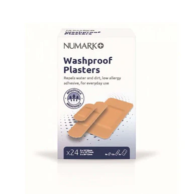 Numark Washproof Plasters Assorted Sizes 24 Plasters
