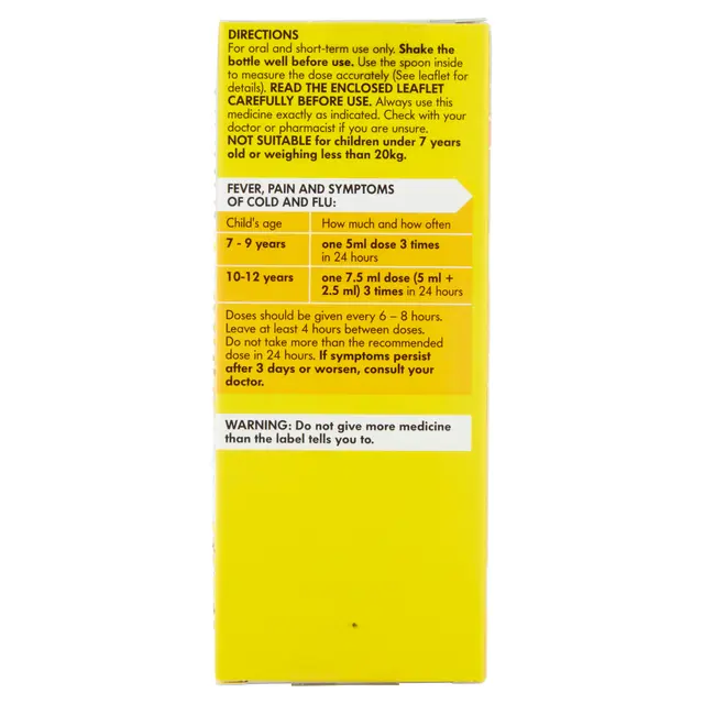 Nurofen Double Strength For Children 7-12 years Strawberry Flavour 100ml - Image 8