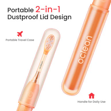 Oclean Ease Rechargeable Electric Toothbrush Orange - Image 3