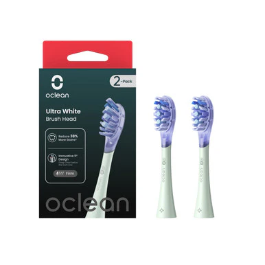 Oclean Ultra White Brush Head 2 Pack Green