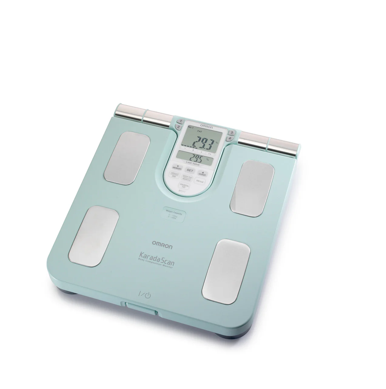 Omron BF511 Turquoise Body Composition Monitor (HBF-511T-E) - Image 2