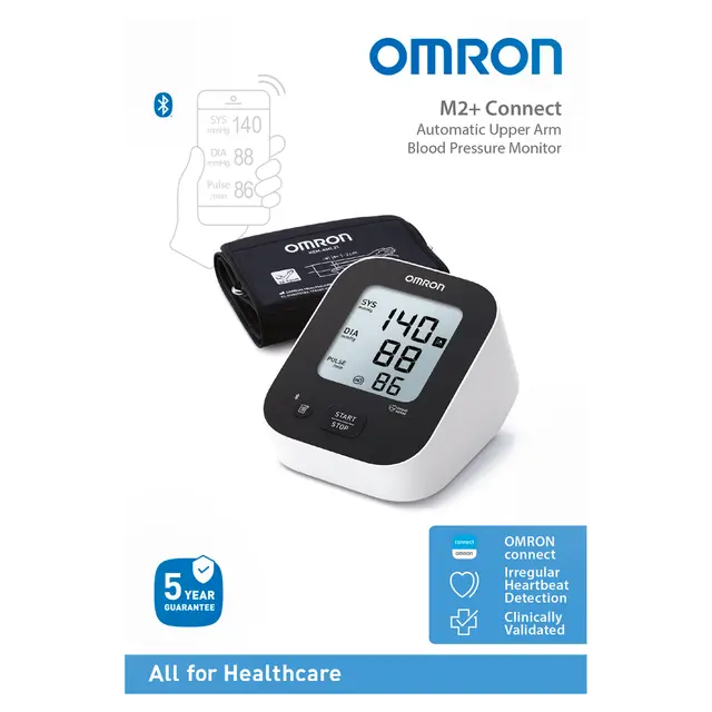 Omron M2+ Connect Upper Arm Blood Pressure Monitor (HEM-7188T1-LE) - Image 2