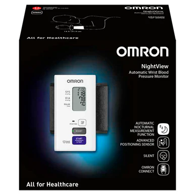 Omron Nightview Wrist Blood Pressure Monitor (HEM-9601T-E3)
