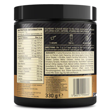 Optimum Nutrition Gold Standard Pre-Workout - Blue Raspberry 330g - Image 3