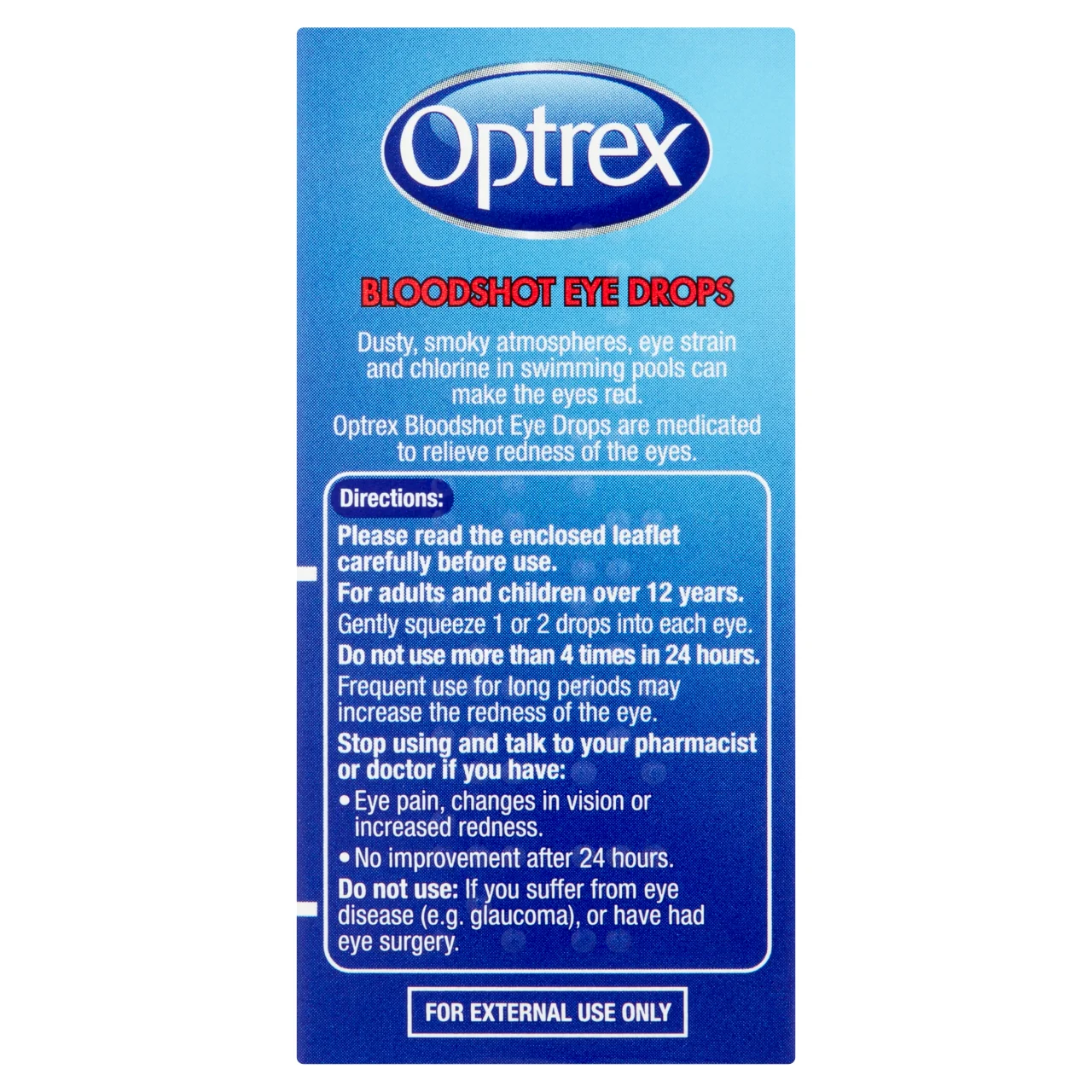 Optrex Bloodshot Eye Drops 10ml - Image 2