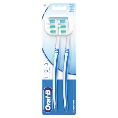 Oral-B 123 Classic Care Toothbrush Twin Pack Twin Pack